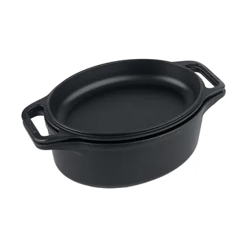 Victoria panela e frigideira para pão em ferro fundido pre-seasoned - 2 peças - Victoria