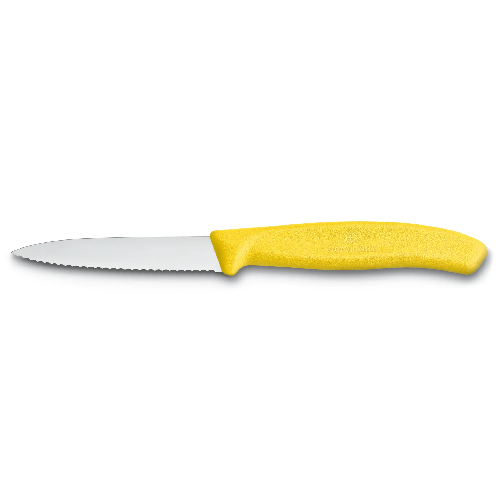 Faca para legumes serrilhada Swiss Classic 8 cm, Amarelo Victorinox