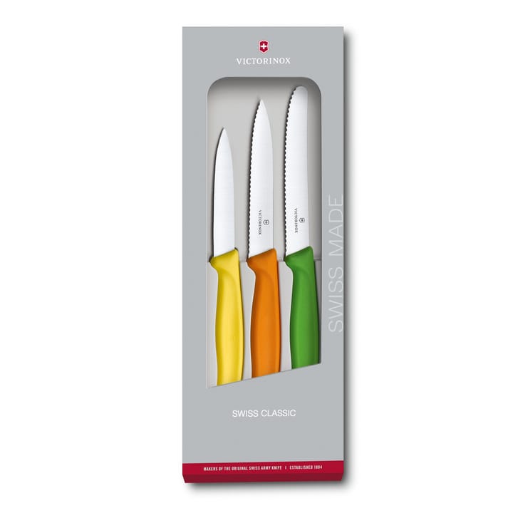 Facas de aparar Swiss Classic, 3 un. - Aço inoxidável - Victorinox