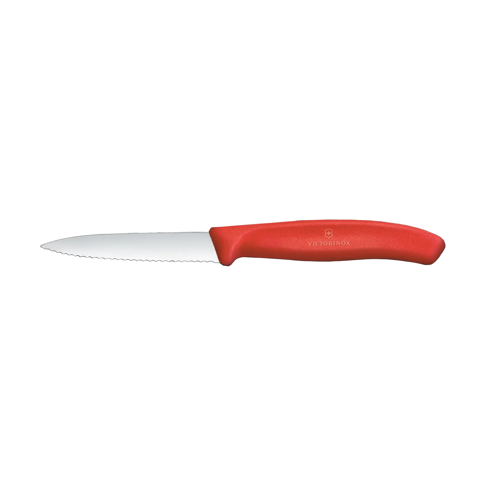 Victorinox Swiss Classic faca de descascar serrilhada 8 cm, Vermelho Victorinox