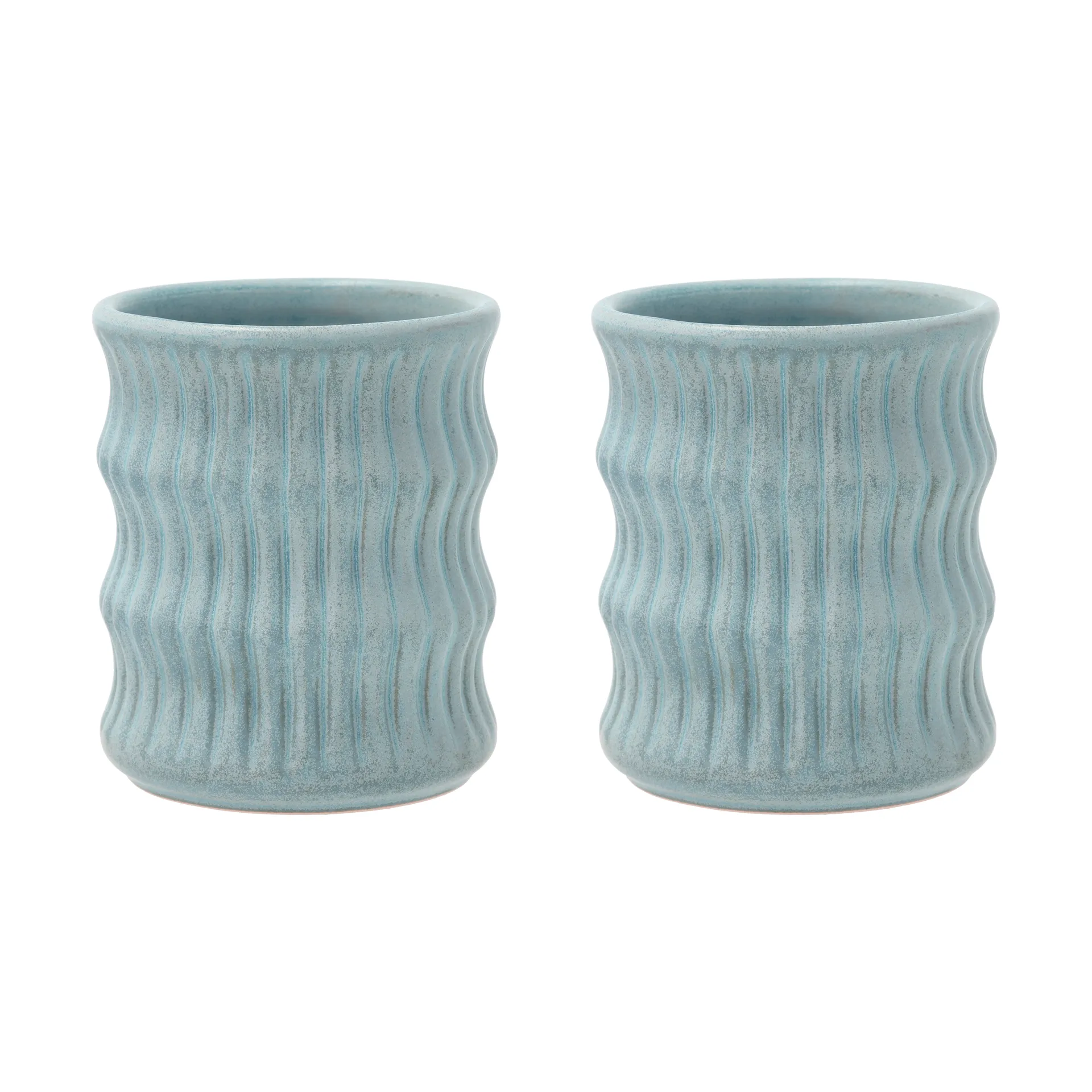 Caneca Styles ondulada 30 cl, 2 unid., Azul Villa Collection