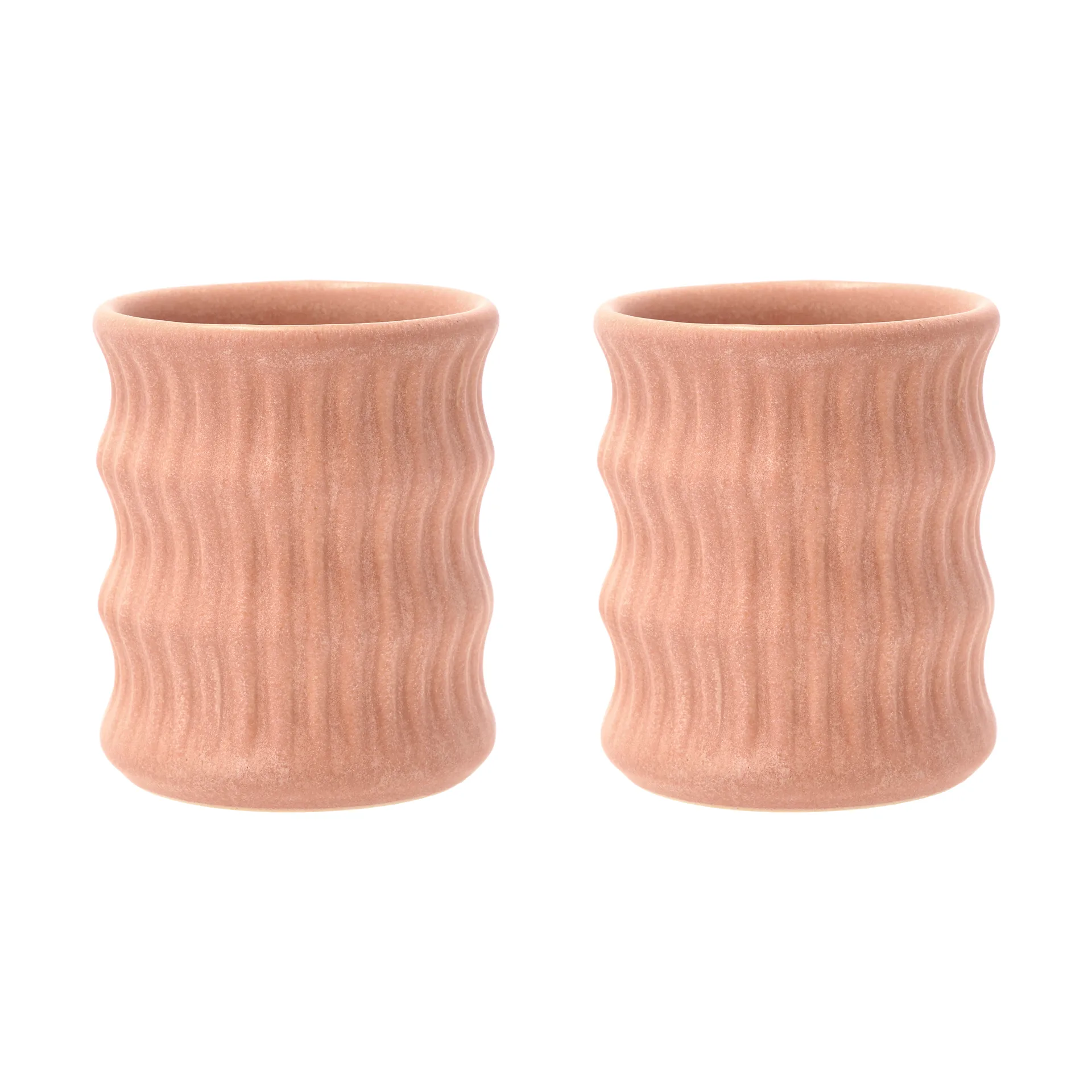Caneca Styles ondulada 30 cl, 2 unid., Rosa Villa Collection