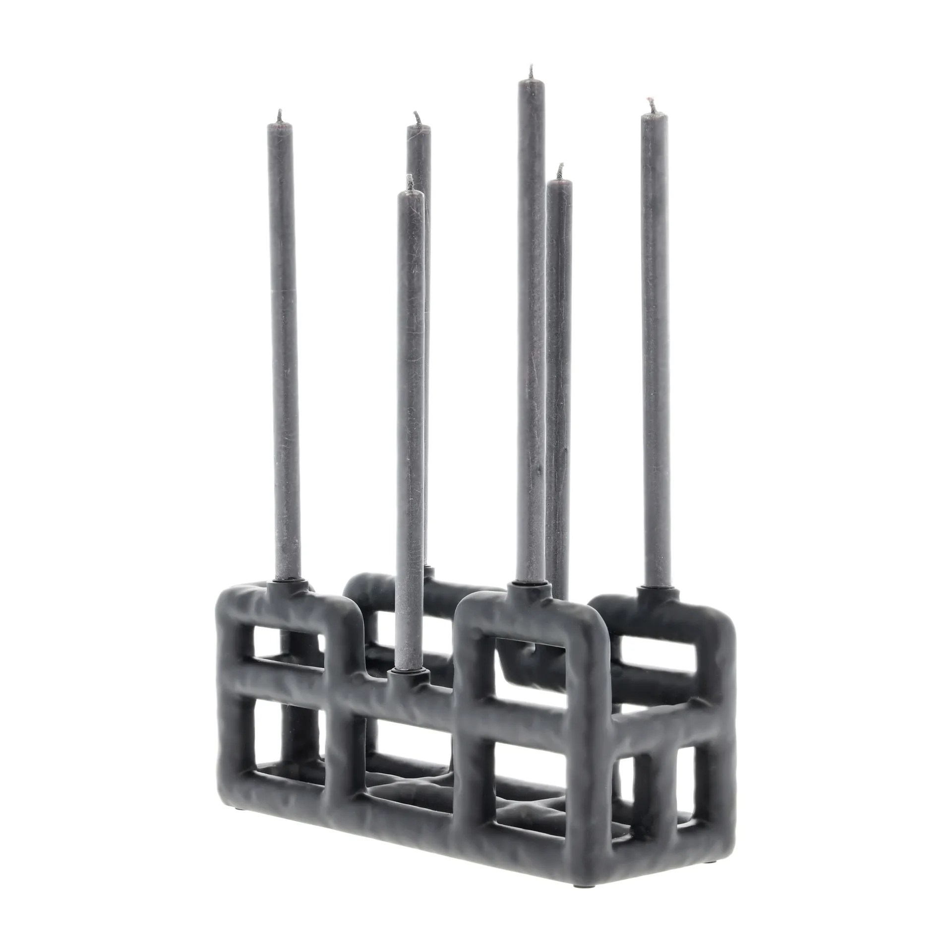 Castiçal Lyng 6 velas, Preto  Villa Collection