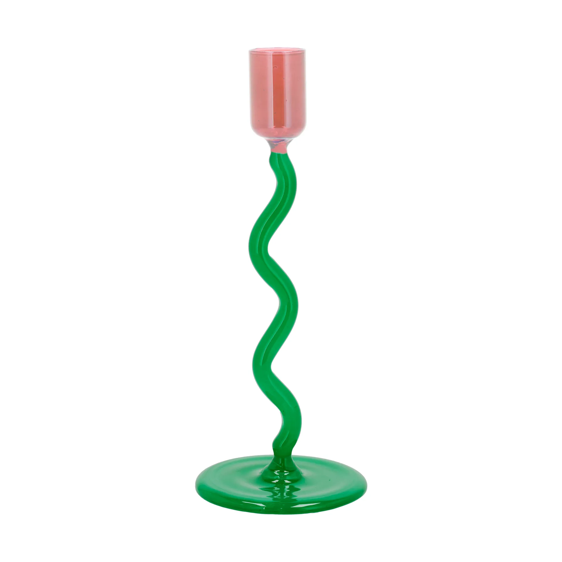 Castiçal Styles 19,6 cm, Green-pink Villa Collection