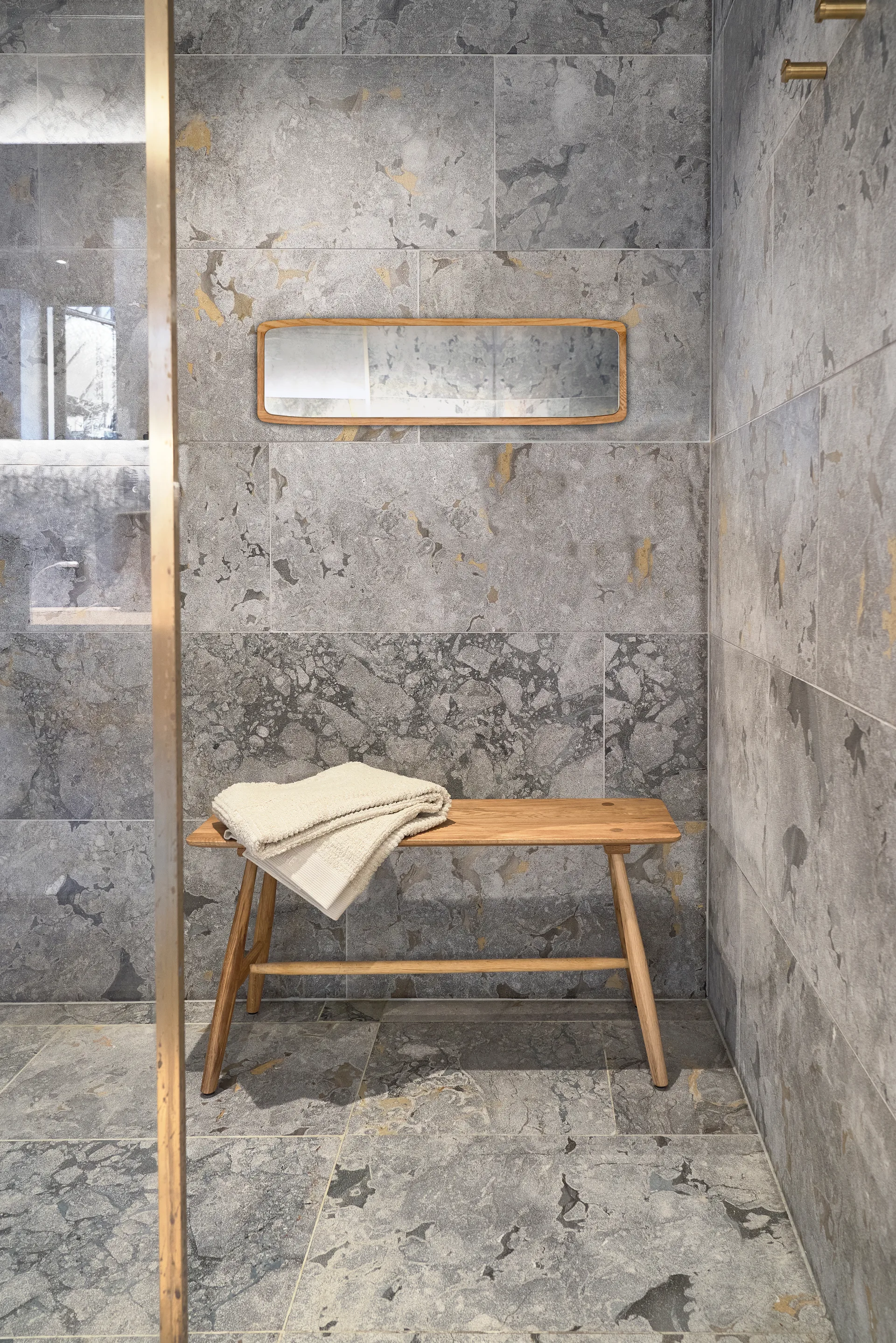 Espelho Bodo 23x80 cm, Oleado natural Villa Collection