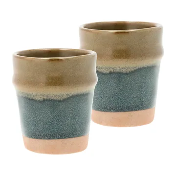 Evig xícara espresso 10 cl 2 unid. - Azul-marrom - Villa Collection