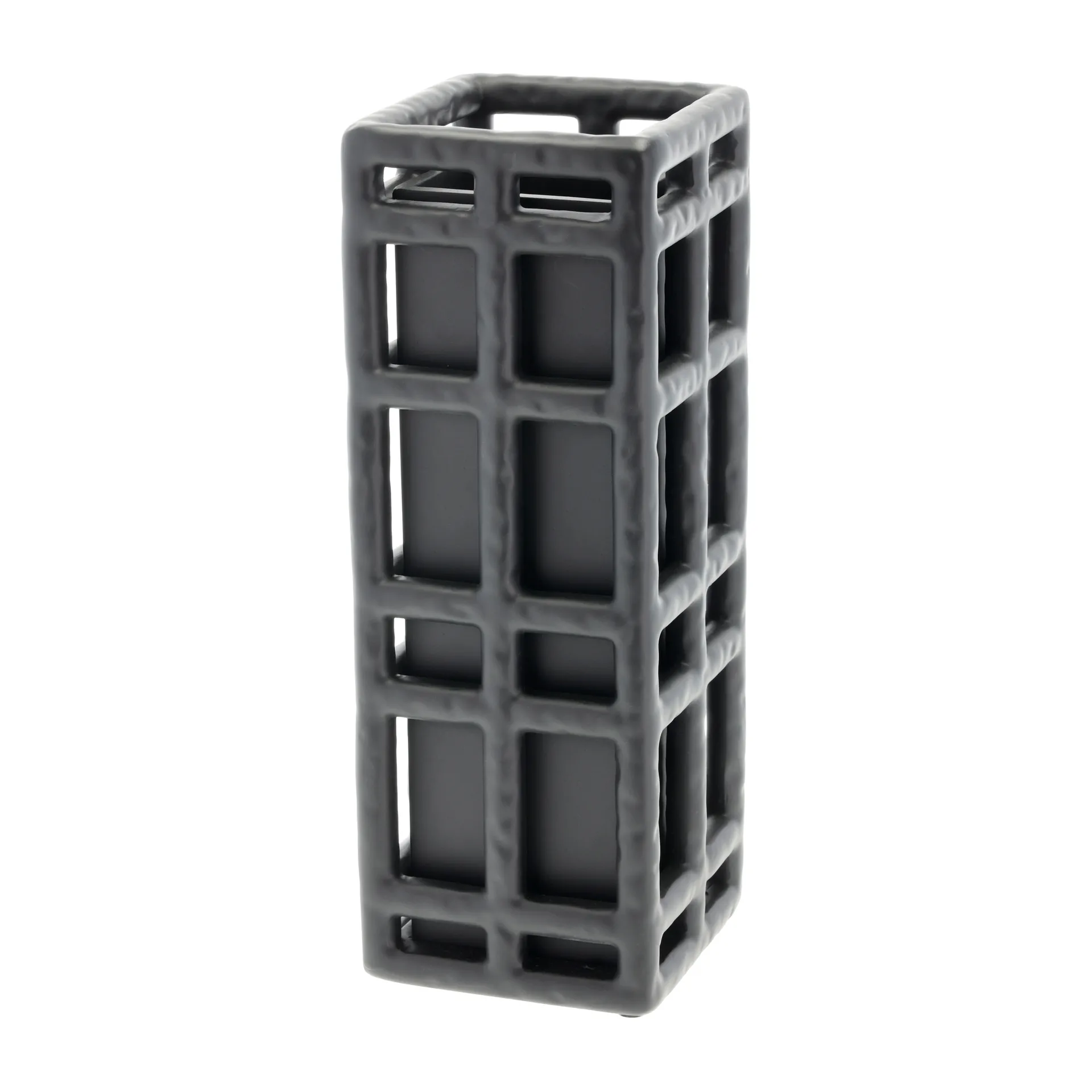 Lyng vaso 11x11x30 cm, Preto Villa Collection