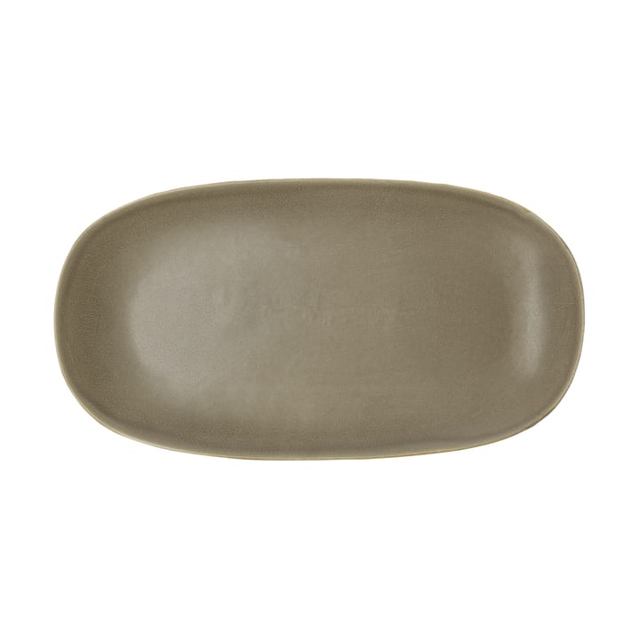 Shoku prato de servir 18x34 cm - Castanho quente - Villa Collection