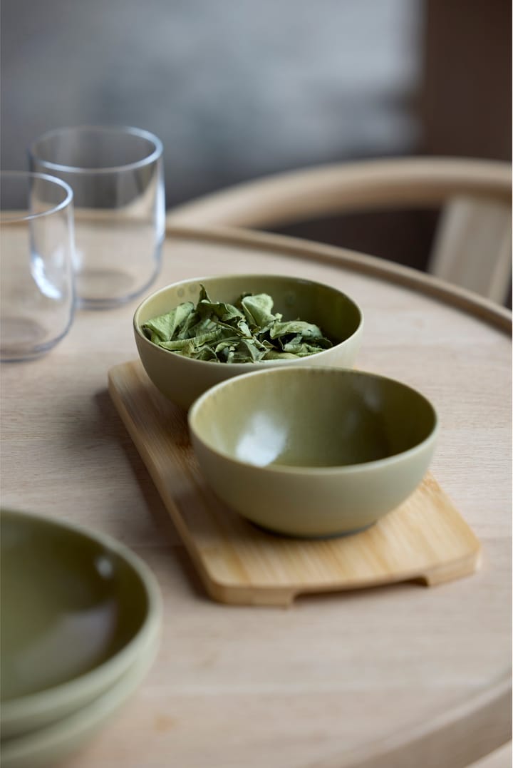 Shoku tabuleiro de bambu com 2 tigelas, Verde puro Villa Collection