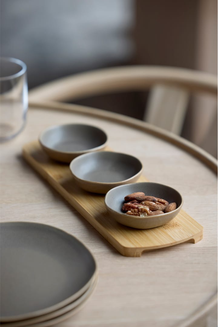 Shoku tabuleiro de bambu com 3 tigelas, Castanho quente Villa Collection