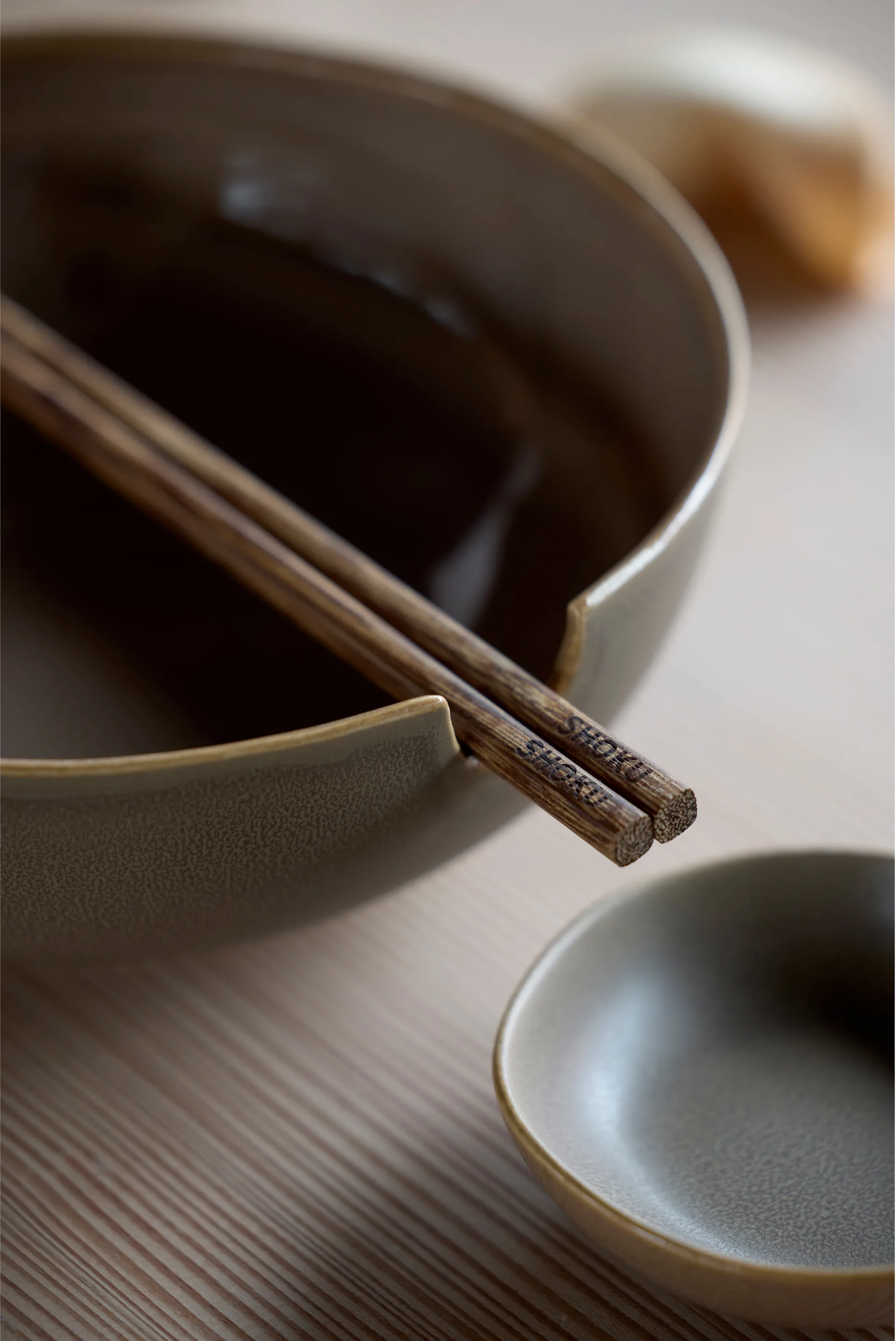 Shoku tigela de ramen Ø18,5 cm, Castanho quente Villa Collection