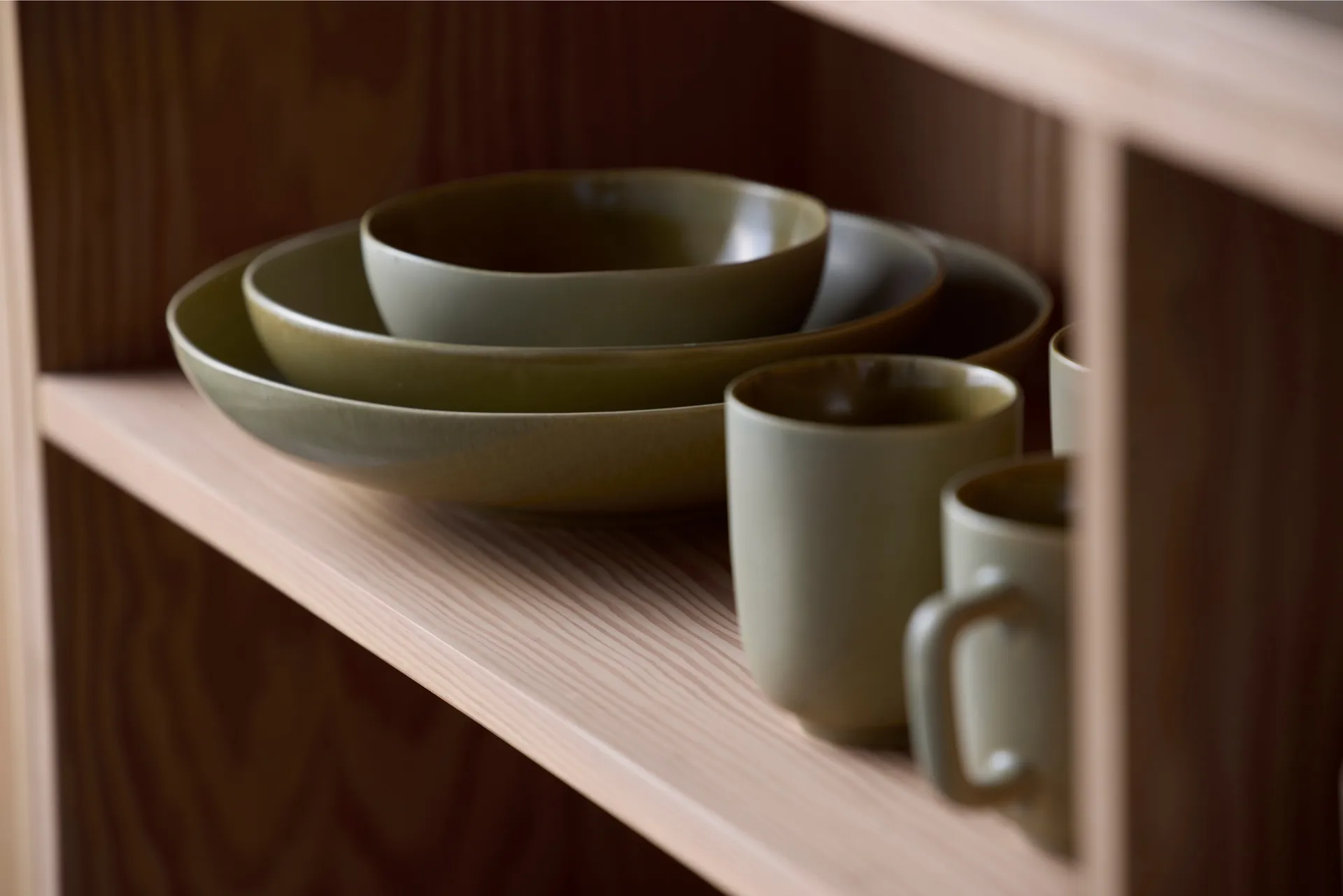 Shoku tigela de salada Ø28 cm, Verde puro Villa Collection