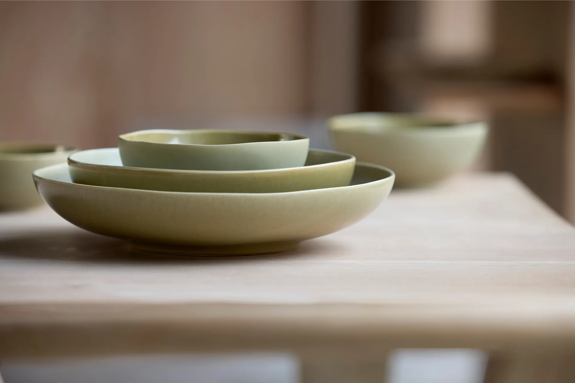 Shoku tigela de salada Ø28 cm, Verde puro Villa Collection