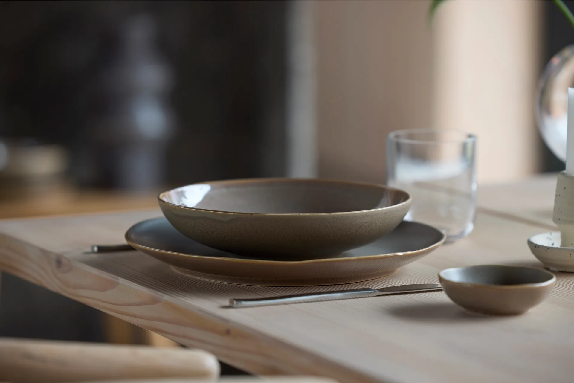 Shoku tigela de soja Ø9 cm, Castanho quente Villa Collection