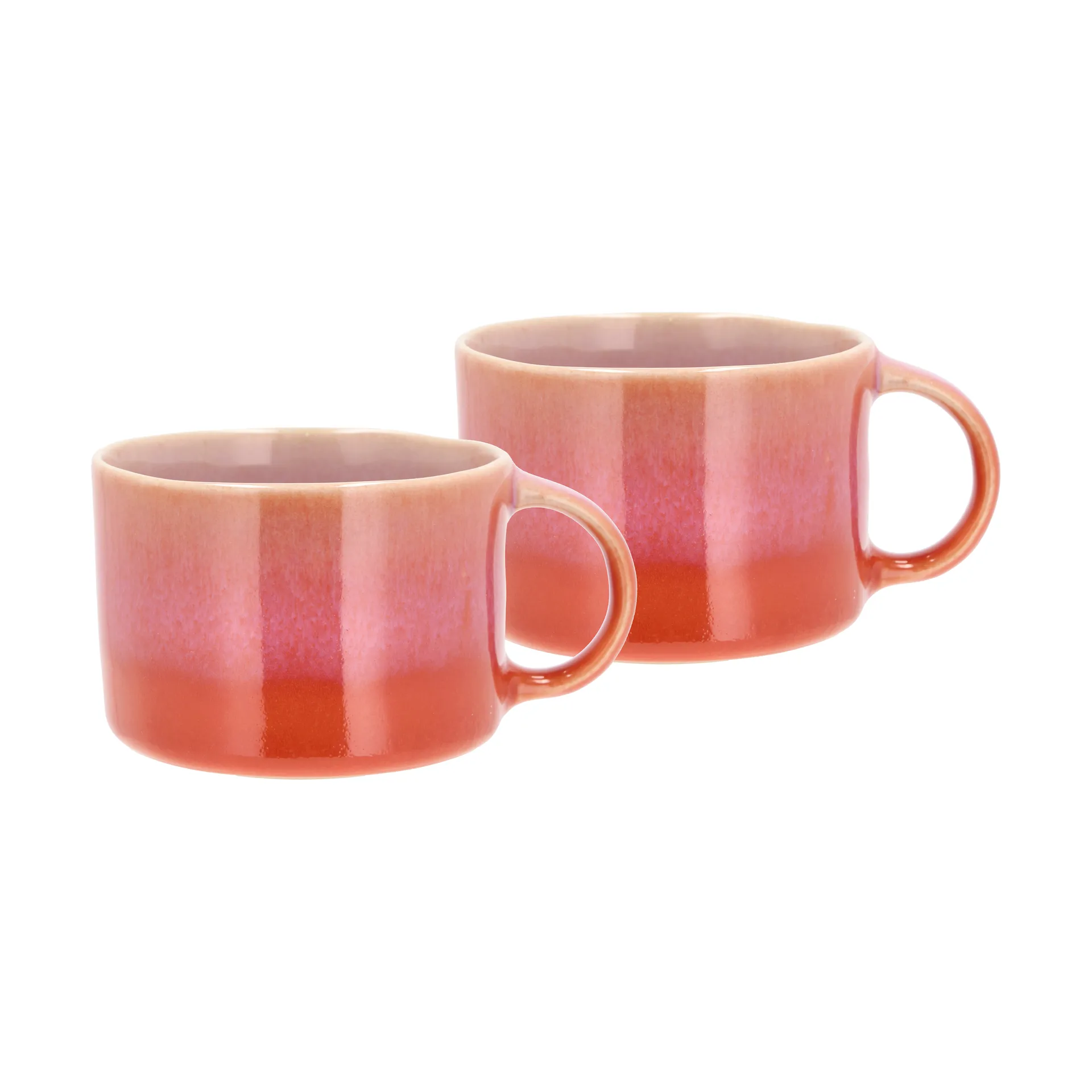 Styles chávenas com asa 16 cl 2 un, Lilás-laranja Villa Collection