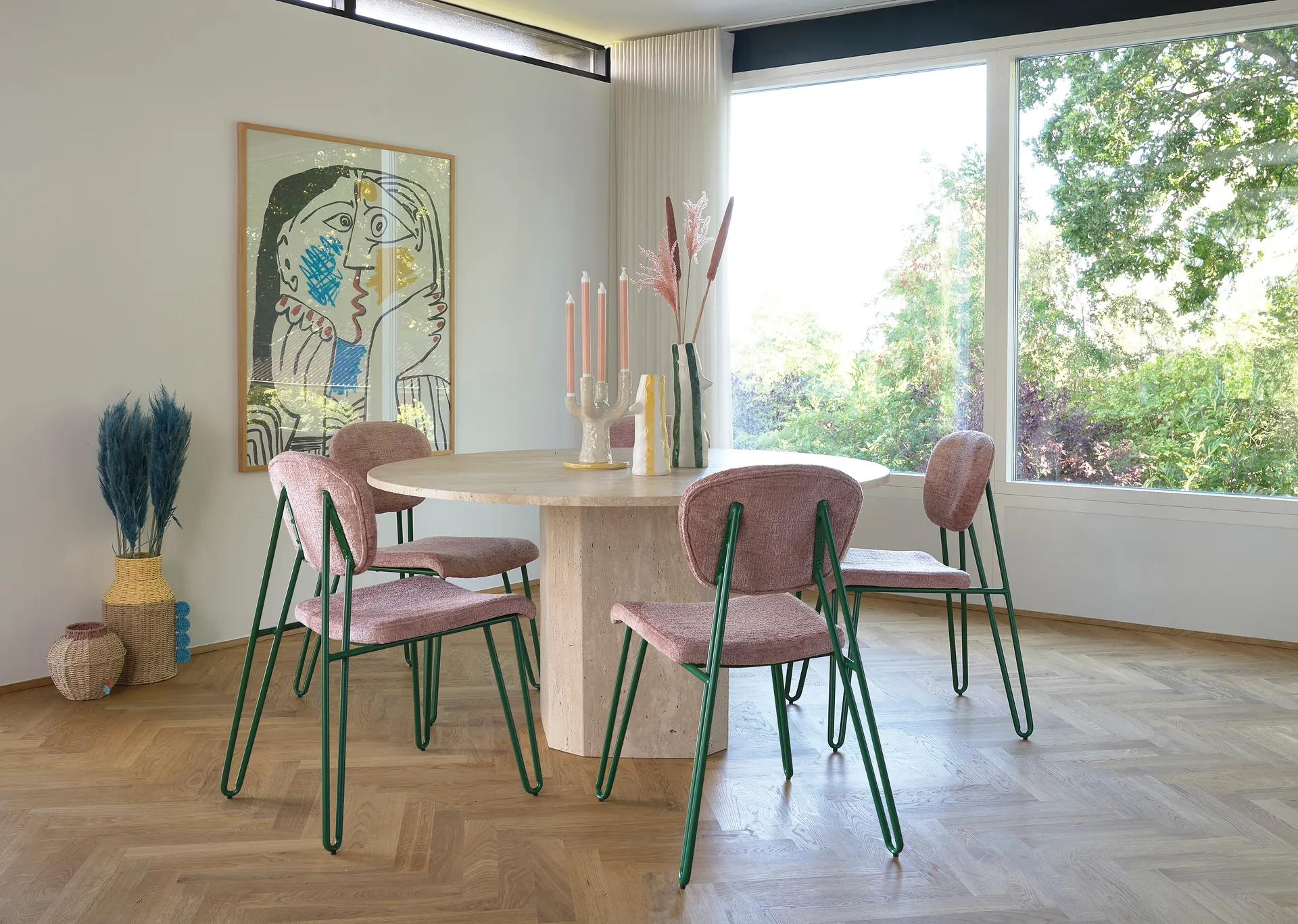 Styles vaso com bico e pestanas 26 cm, Amarelo Villa Collection