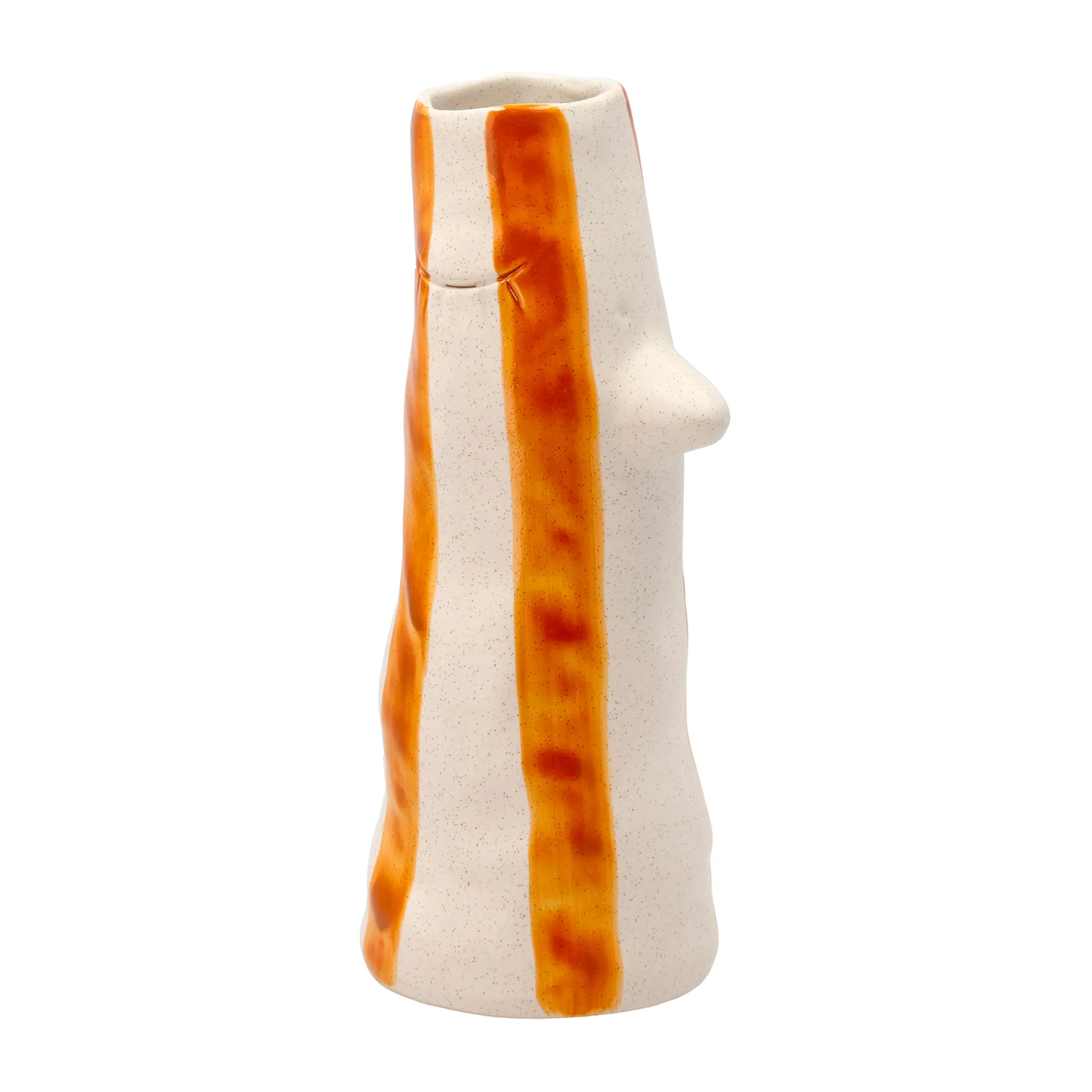 Styles vaso com bico e pestanas 26 cm, Marrom Villa Collection