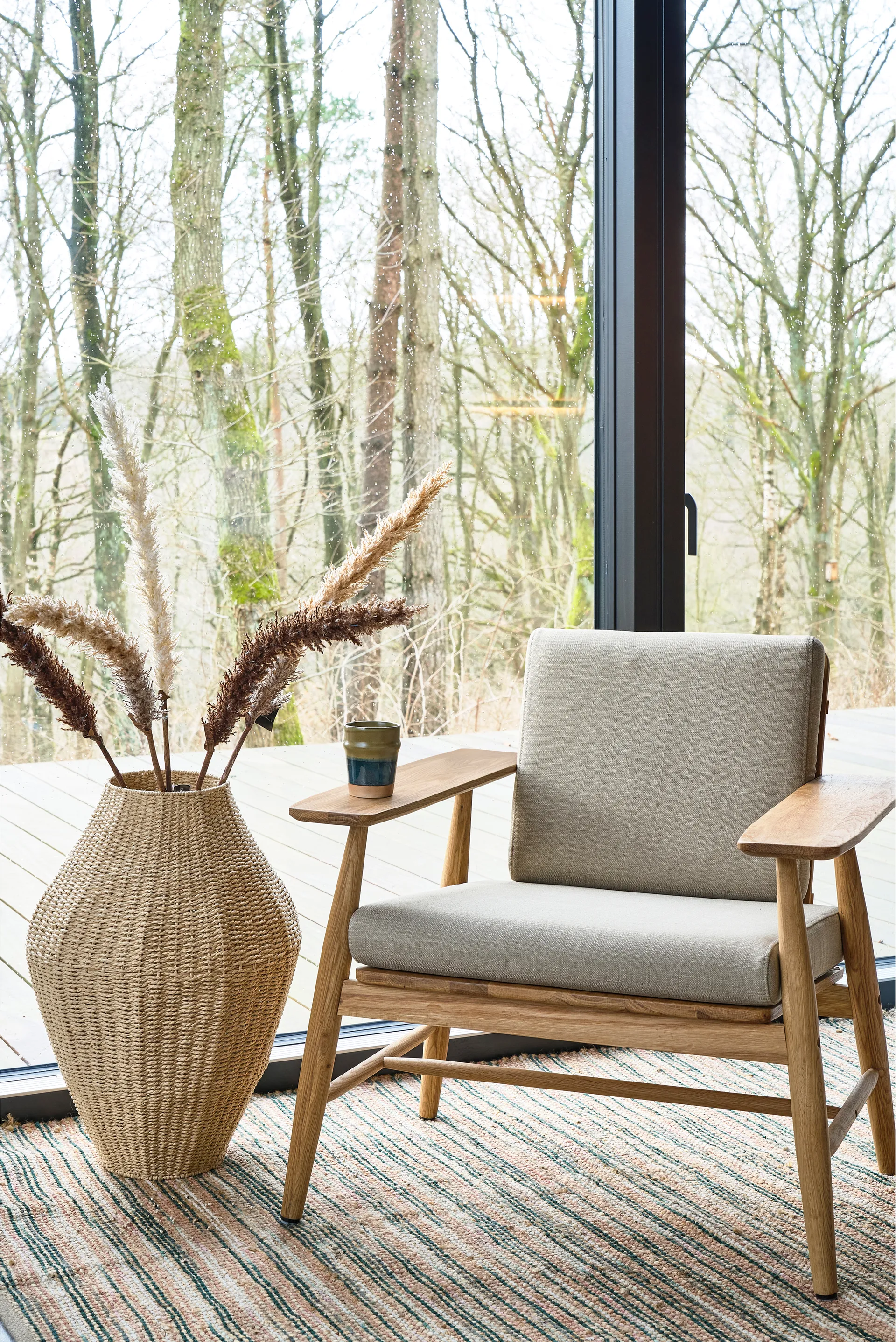 Tapete Vem, Green-nature-pink, 120x180 cm Villa Collection