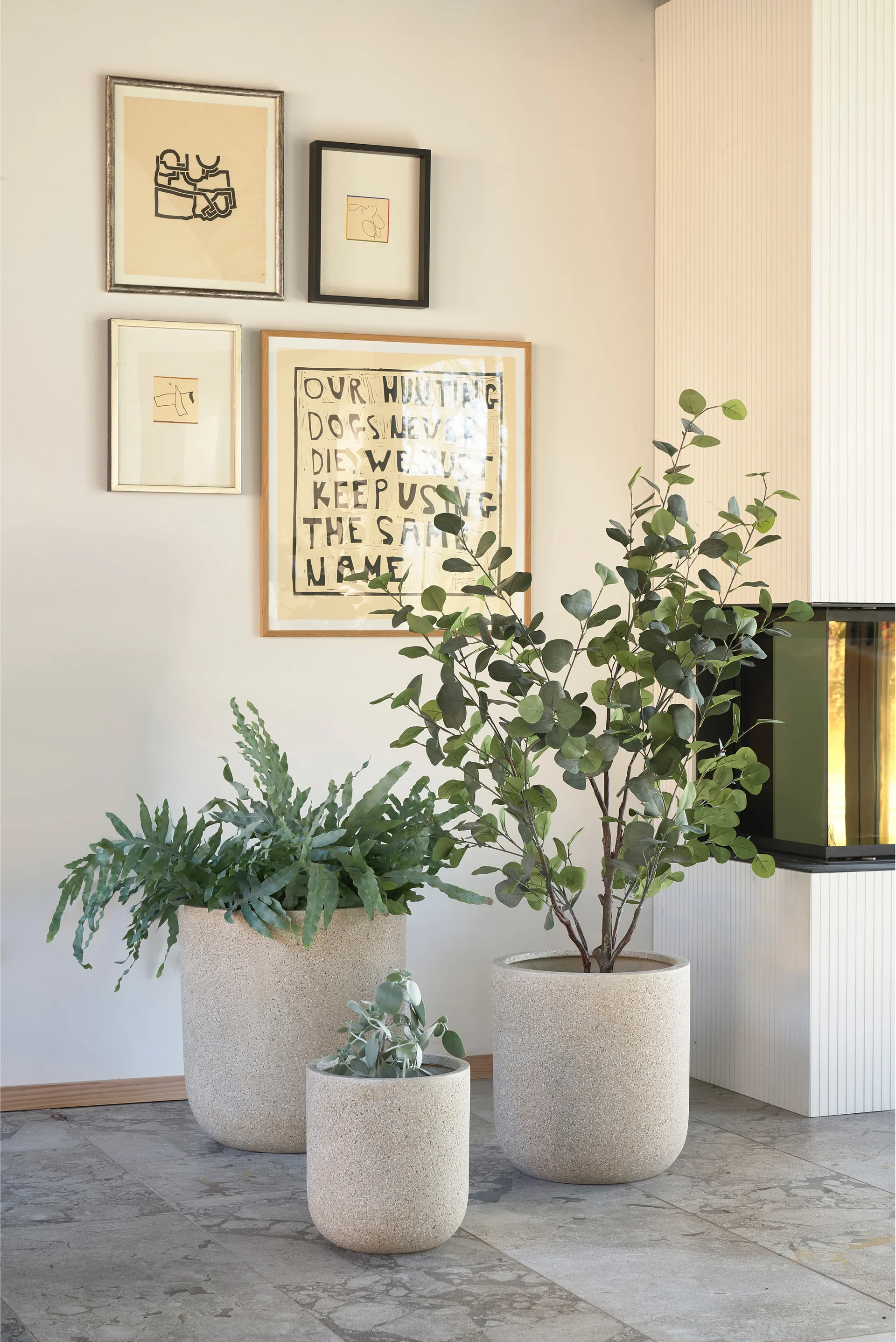 Thum pote de flores nature lote de 2, Ø27 cm-Ø37 cm Villa Collection