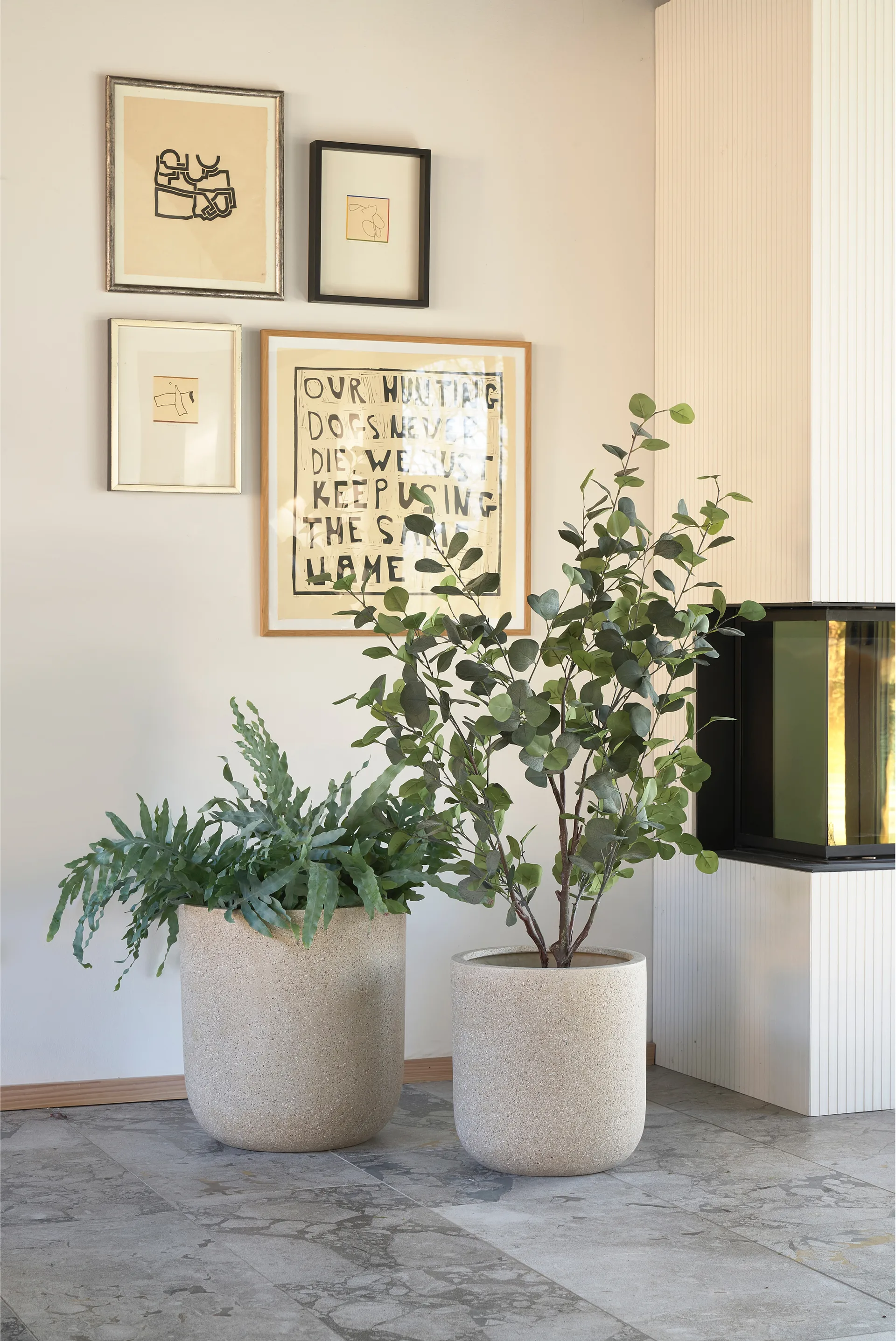 Thum pote de flores nature lote de 2, Ø27 cm-Ø37 cm Villa Collection