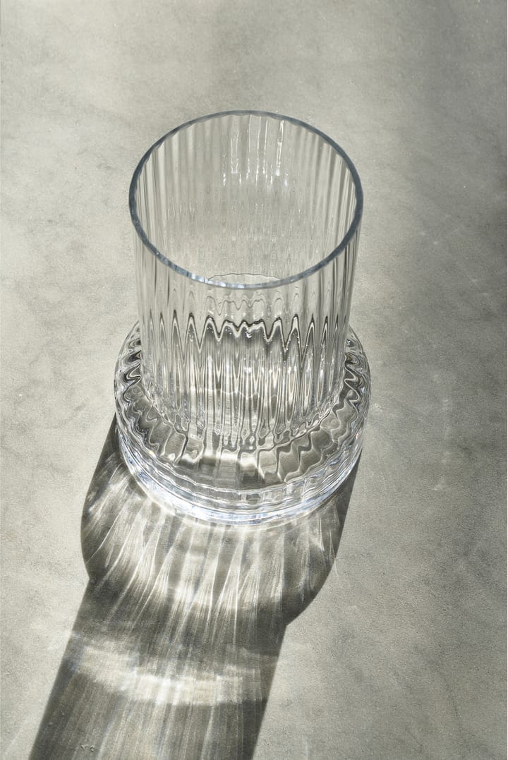 Vaso de vidro com padrão Hvils Ø21 cm, Clear Villa Collection
