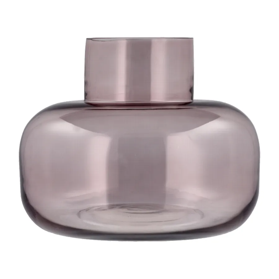 Vaso de vidro Kehl Ø24,8 cm , Vermelho claro Villa Collection