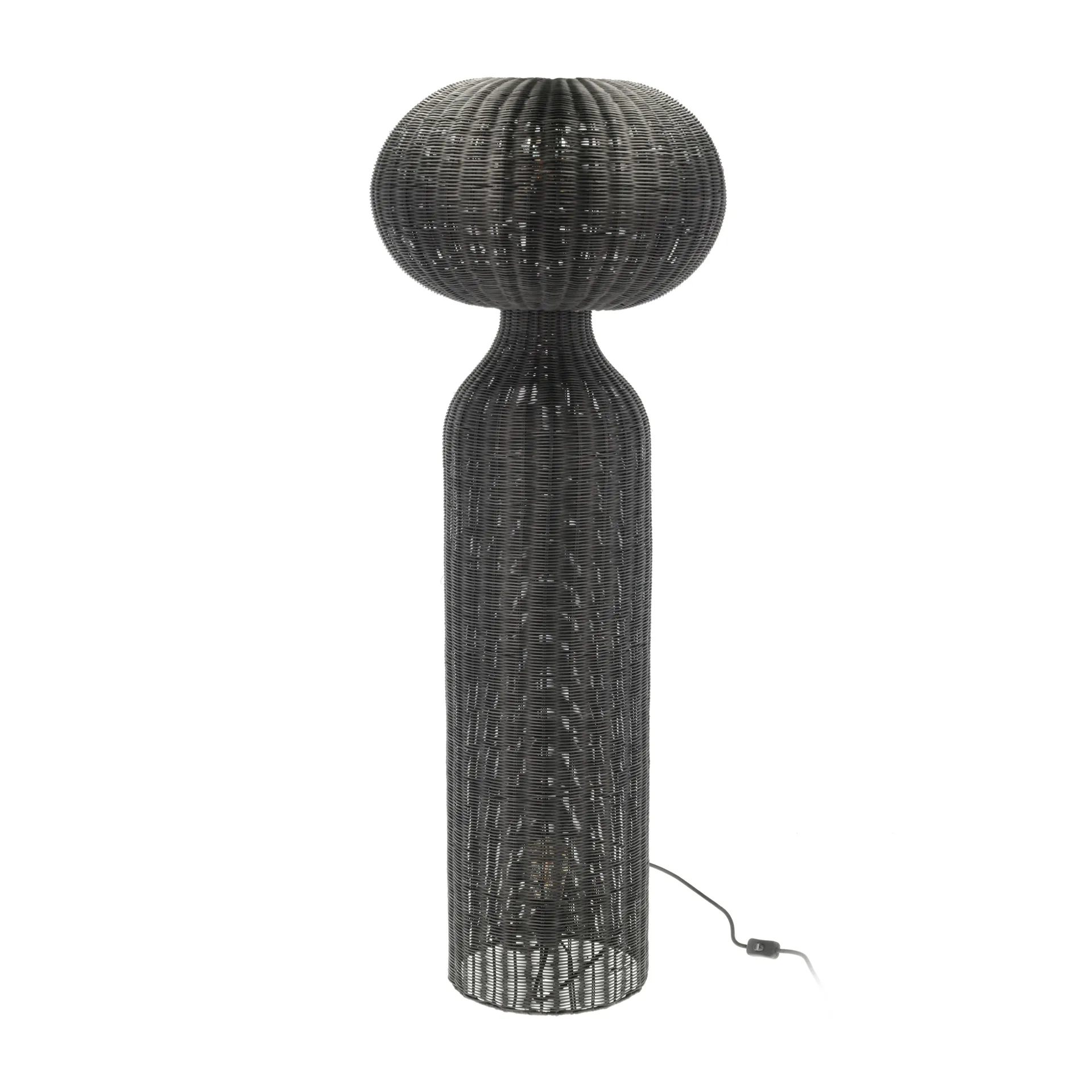 Werna candeeiro de chão Ø50x130 cm, Preto vime Villa Collection