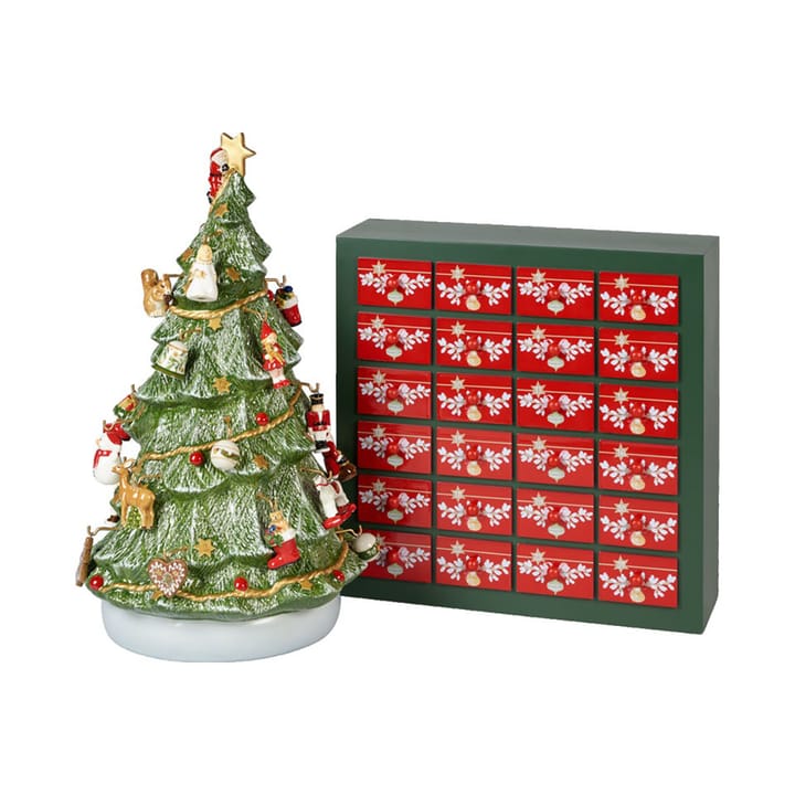 Calendário do Advento com árvore de Natal Christmas Toys Memory , verde-vermelho Villeroy & Boch