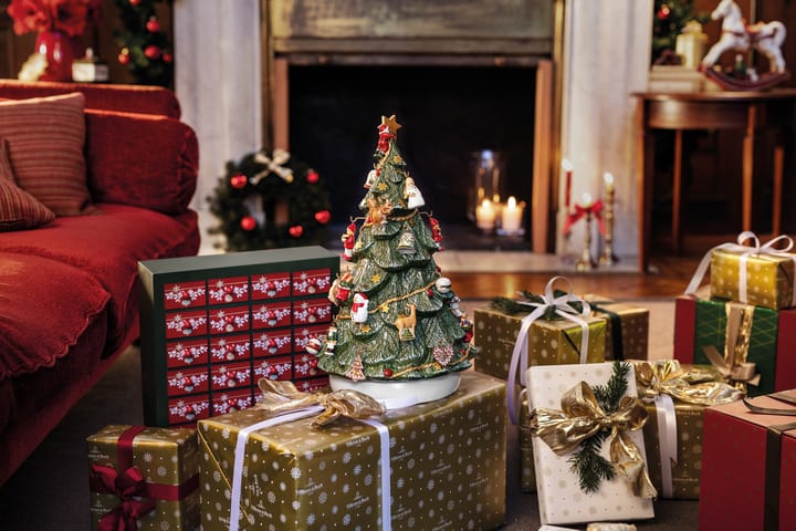 Calendário do Advento com árvore de Natal Christmas Toys Memory , verde-vermelho Villeroy & Boch
