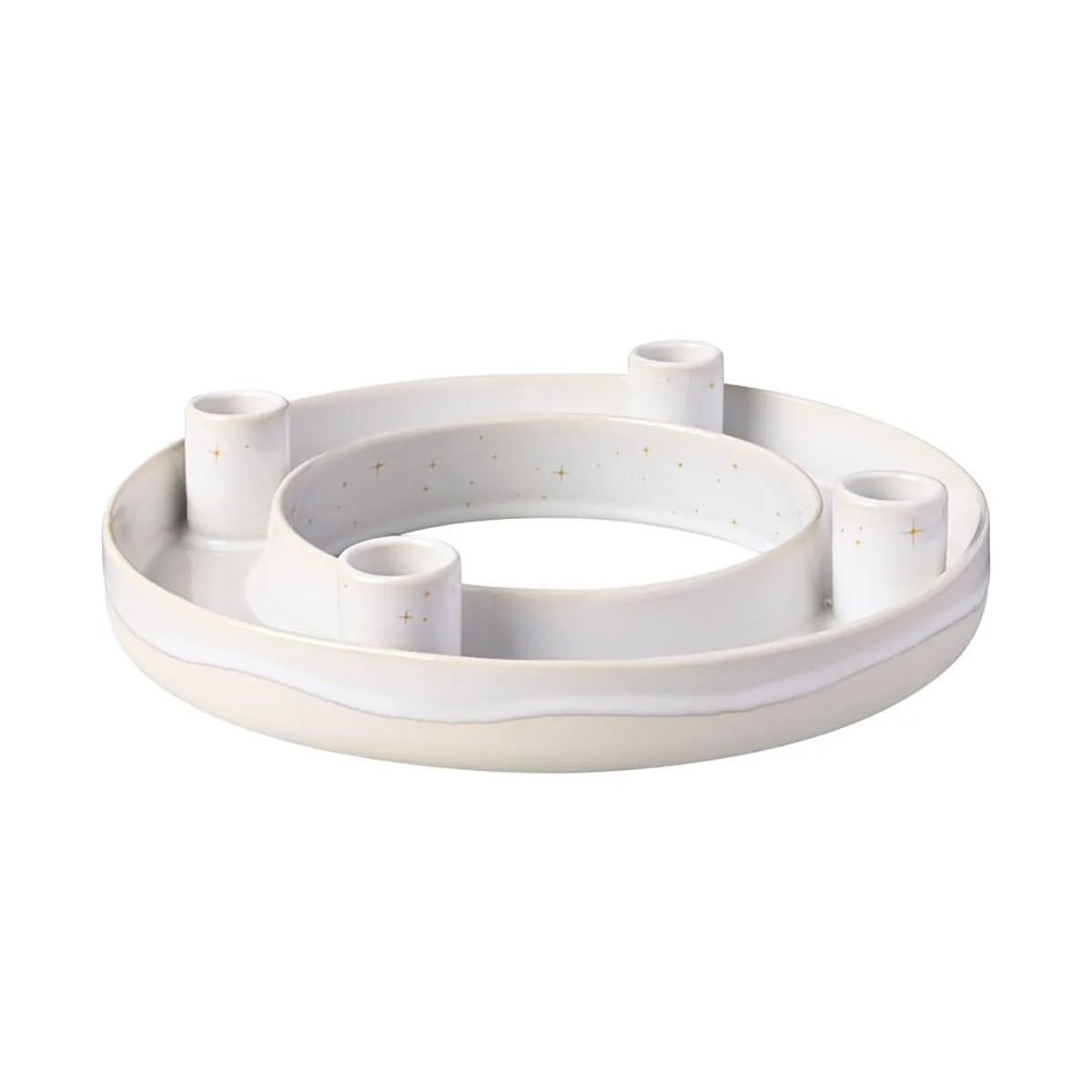  Candelabro Advento Ø26 cm Winter Glow , Branco-bege Villeroy & Boch