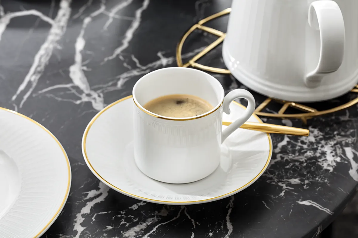 Château Septfontaines pires de café Ø15.5 cm, Branco-dourado Villeroy & Boch