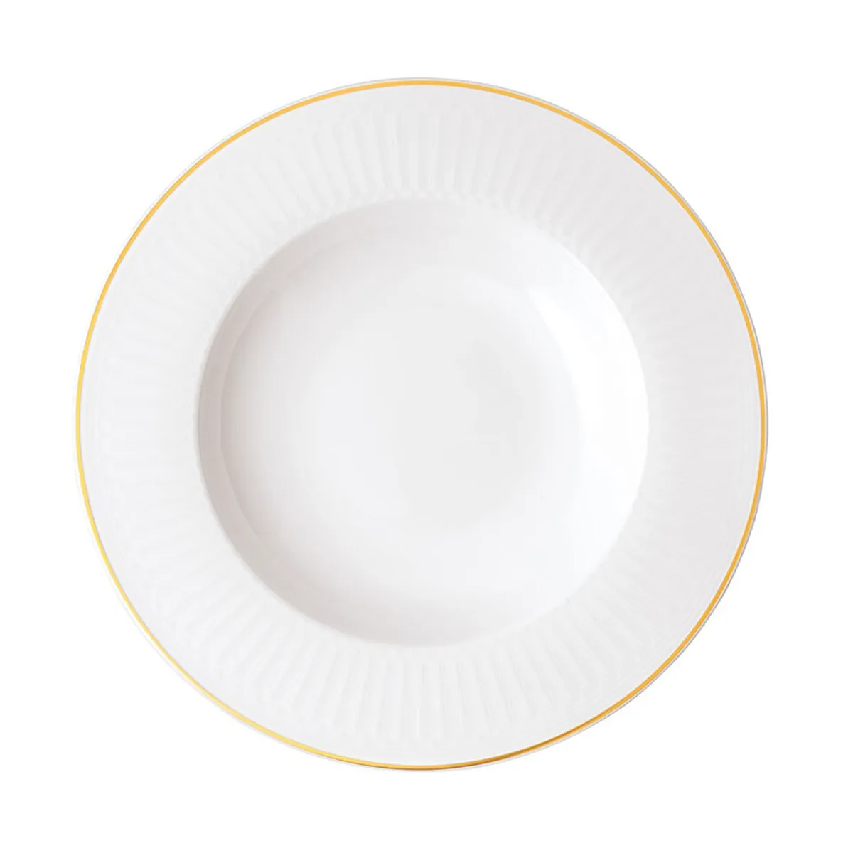 Château Septfontaines prato fundo Ø24.5x3.5 cm, Branco-dourado Villeroy & Boch