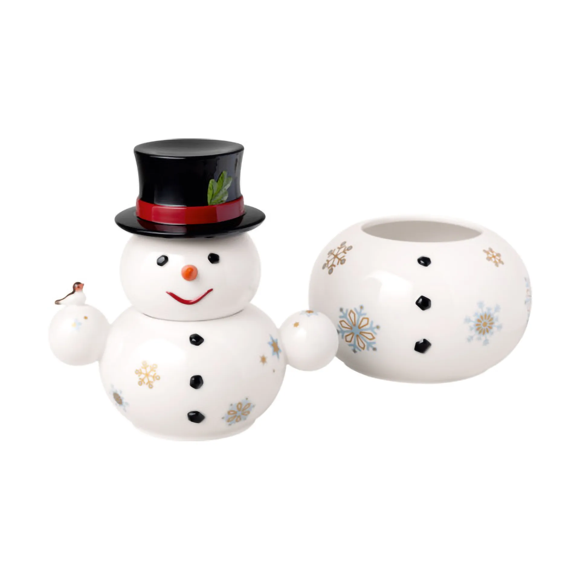 Christmas Toy's Memory frasco de boneco de neve 4 peças, Branco Villeroy & Boch