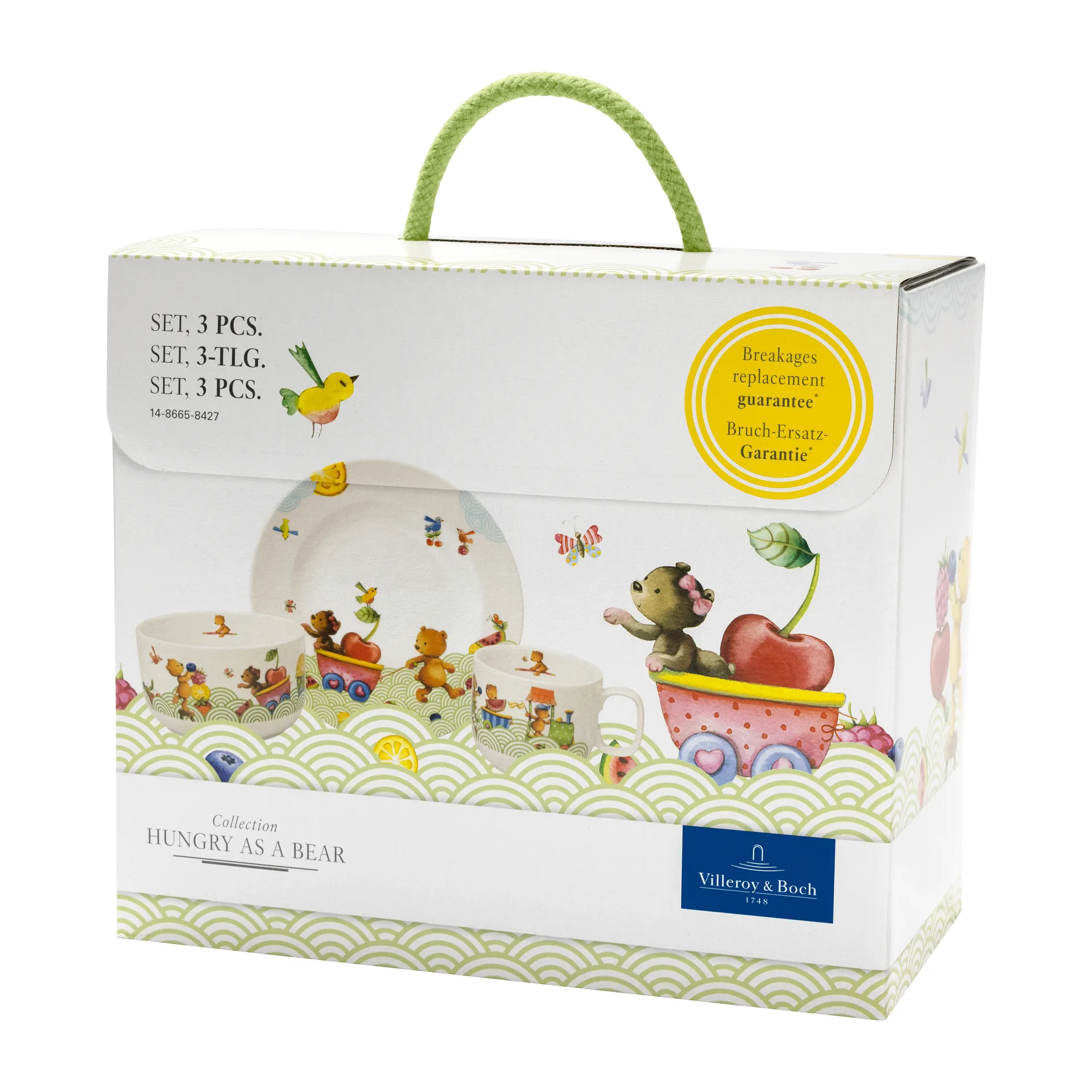 Conjunto de jantar de criança Hungry as a Bear, 3 peças Villeroy & Boch