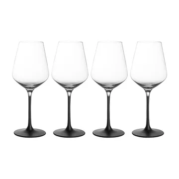 Copo de vinho branco Manufacture Rock 38 cl, 4 un. - Transparente-preto - Villeroy & Boch