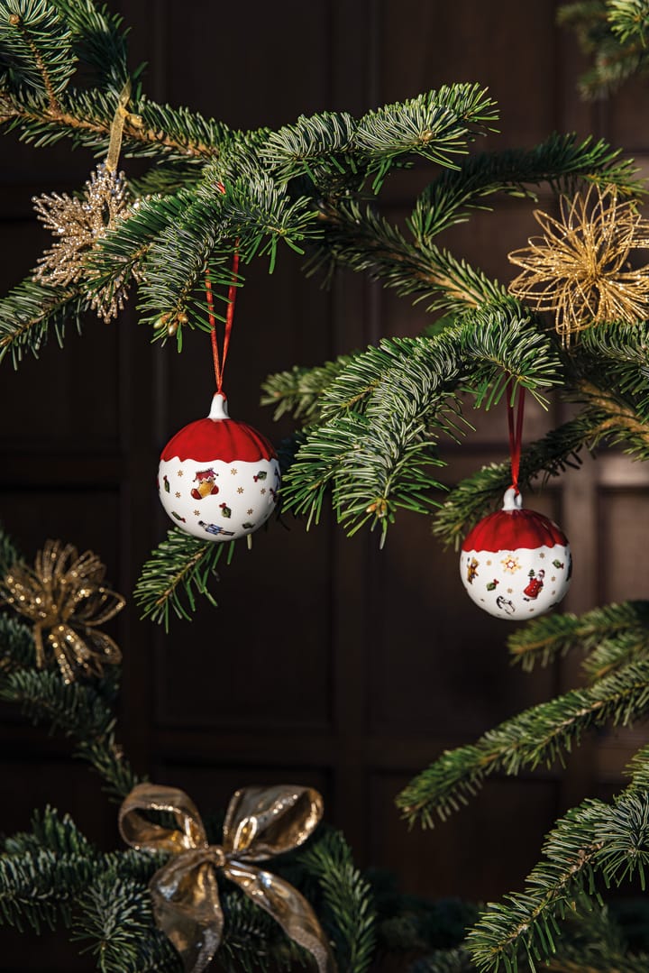 Enfeite de Natal Toy's Delight Decoration Ø6 cm, Branco-vermelho Villeroy & Boch
