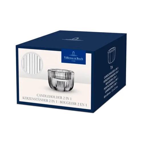 Fleur castiçal 2 em 1, Transparente, Ø6,3 cm Villeroy & Boch