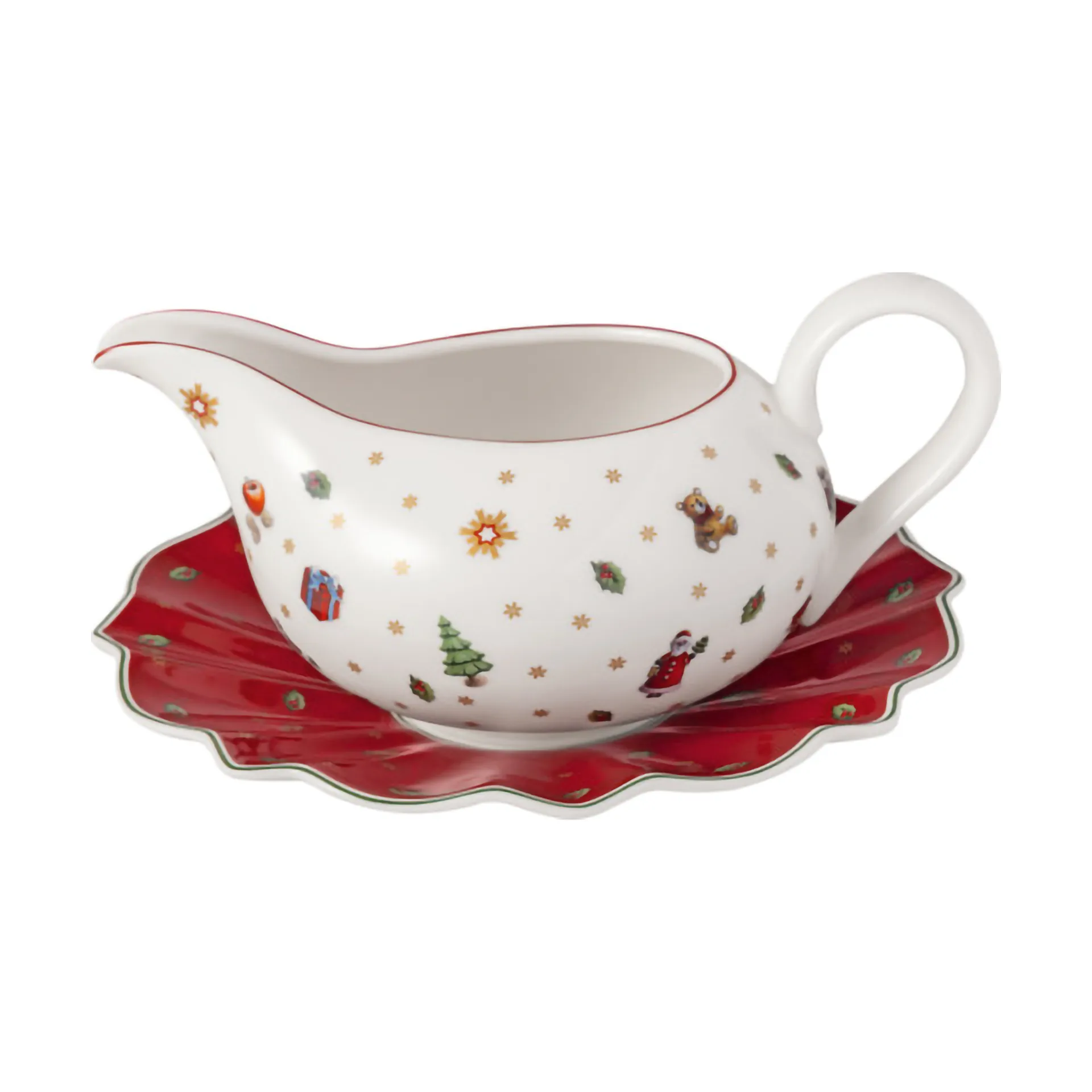 Jarra para molho Toy's Delight 50 cl com pires, Branco-vermelho Villeroy & Boch