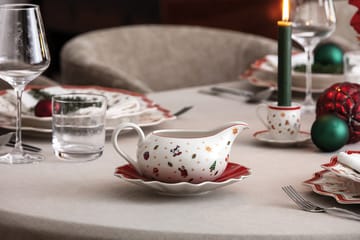 Jarra para molho Toy's Delight 50 cl com pires - Branco-vermelho - Villeroy & Boch