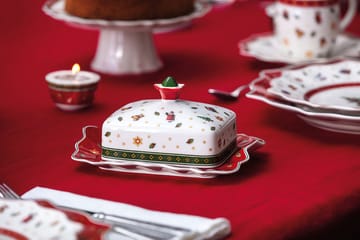 Manteigueira Toy's Delight 16x19 cm - Branco-vermelho - Villeroy & Boch