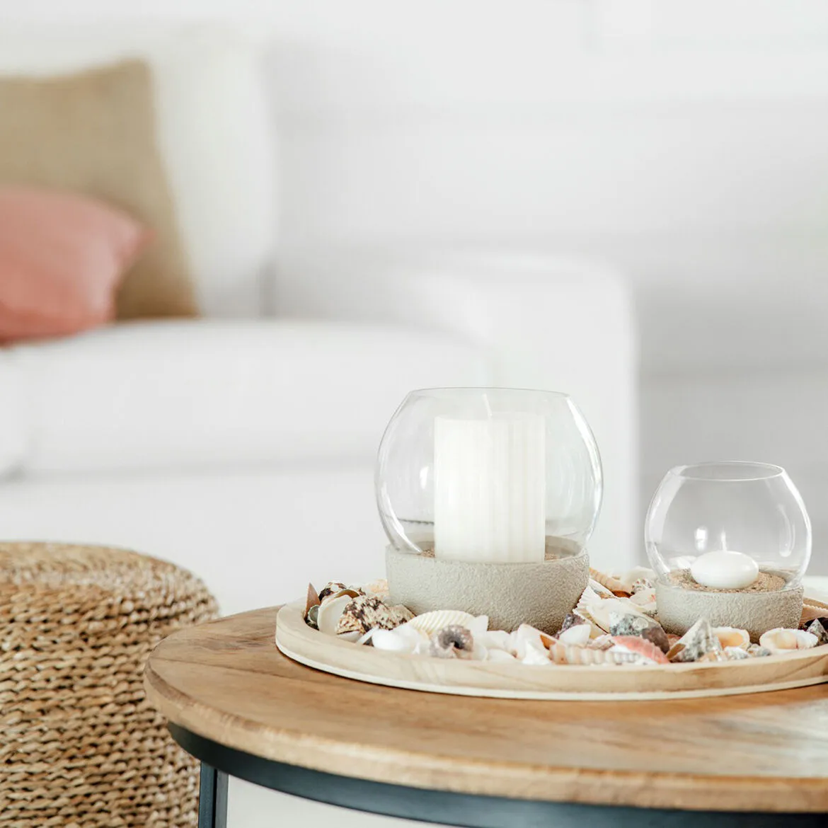 Porta-velas Perlemor Home Hurricane Ø16 cm, Beige Villeroy & Boch