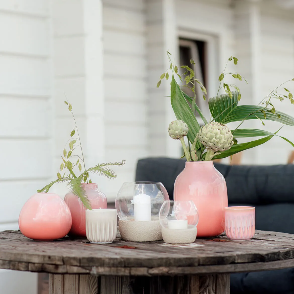 Porta-velas Perlemor Home Hurricane Ø16 cm, Beige Villeroy & Boch