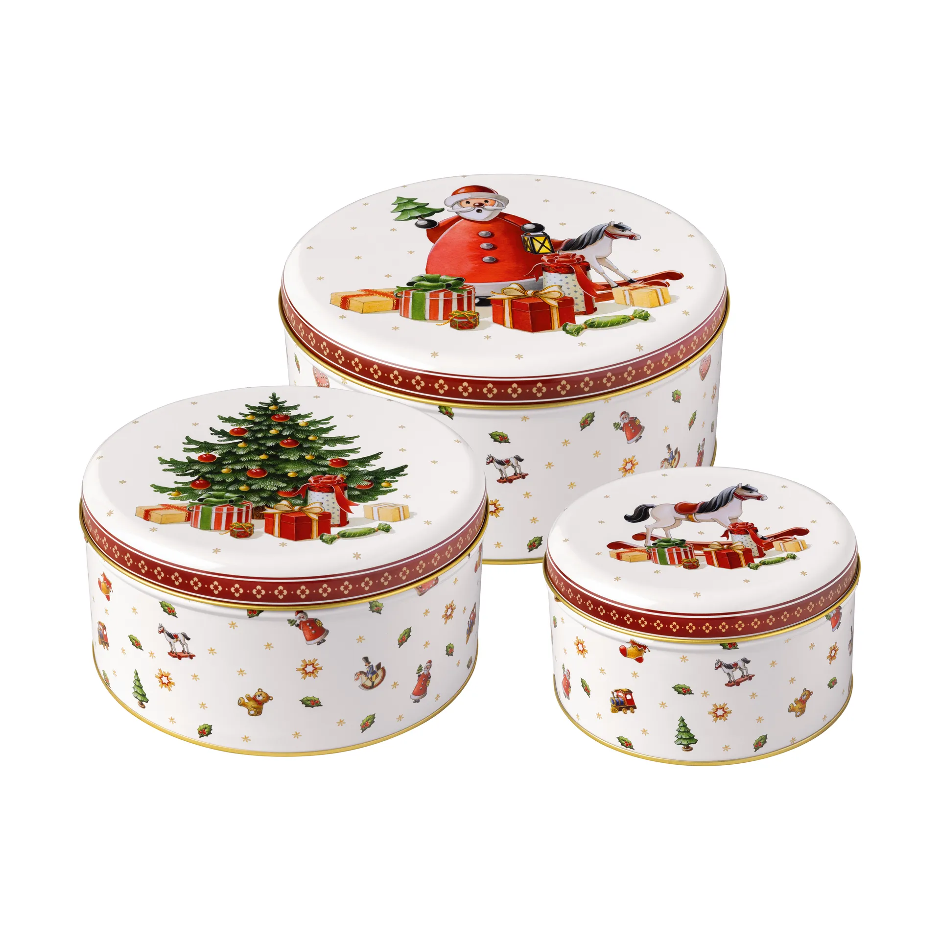 Pote para biscoitos Winter Collage Accessories, 3-unid., Branco Villeroy & Boch