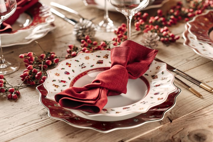 Prato fundo Toy's Delight Ø26 cm, Branco-vermelho Villeroy & Boch