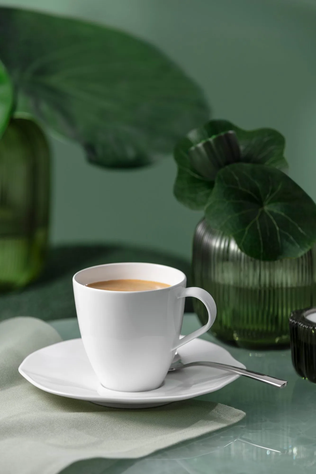 Pura chávena com pires, Branco, 2 peças Villeroy & Boch