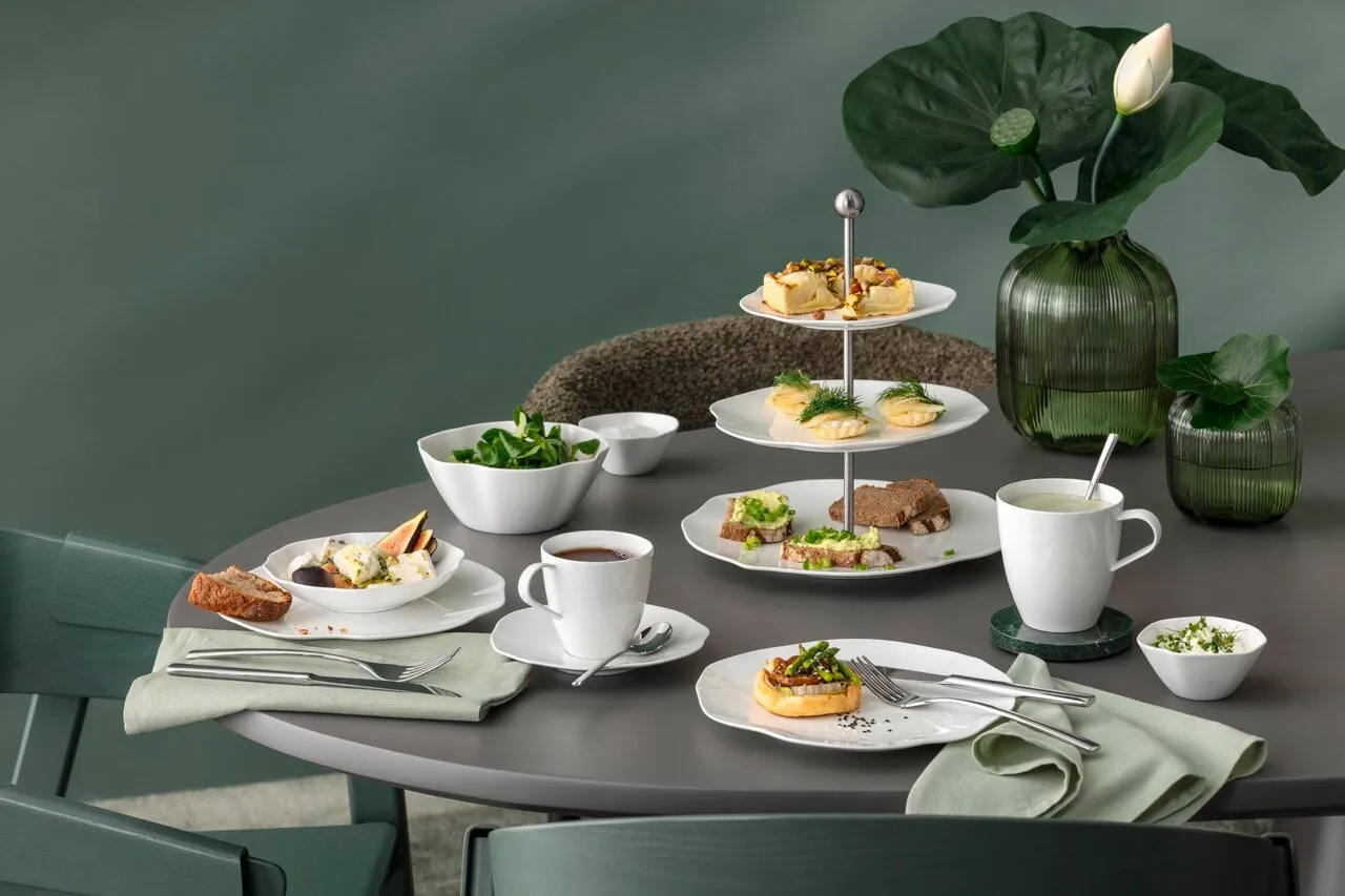 Pura prato de andares, Branco, 3 andares Villeroy & Boch
