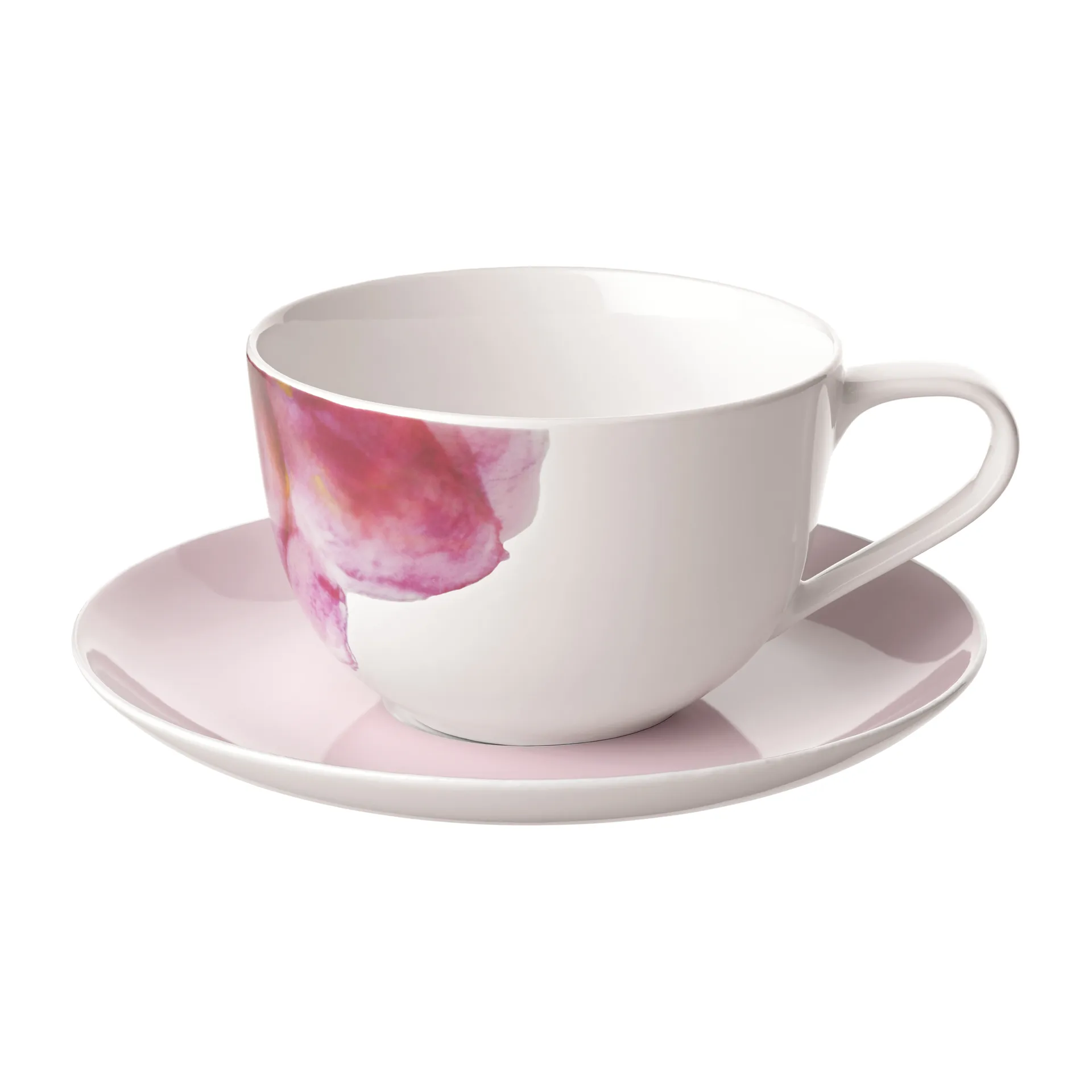Rose Garden xícara com pires, Rosa-branco Villeroy & Boch