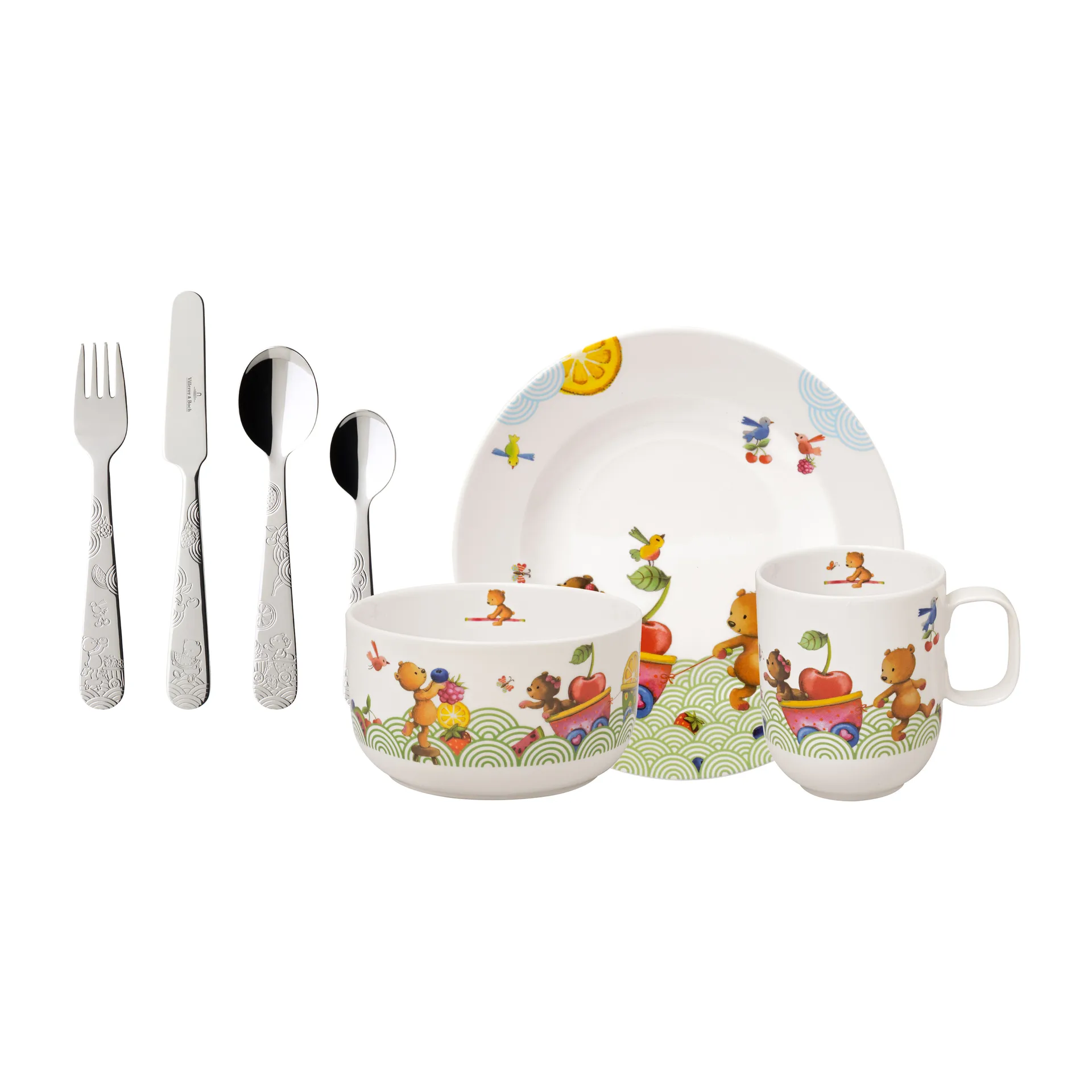 Talheres de criança Hungry as a Bear, 7 peças Villeroy & Boch