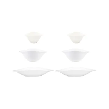 Tigela trio Vapiano, conjunto de 6 - branco - Villeroy & Boch