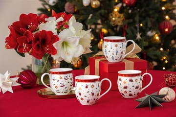 Toy's Delight copo 4 peças - Branco-vermelho - Villeroy & Boch